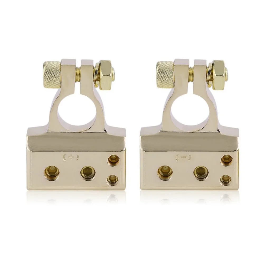 

2pcs/set Quick Connect Zinc Alloy Car Battery Terminal Positive Negative Battery Terminal Set Ignition System Accessory
