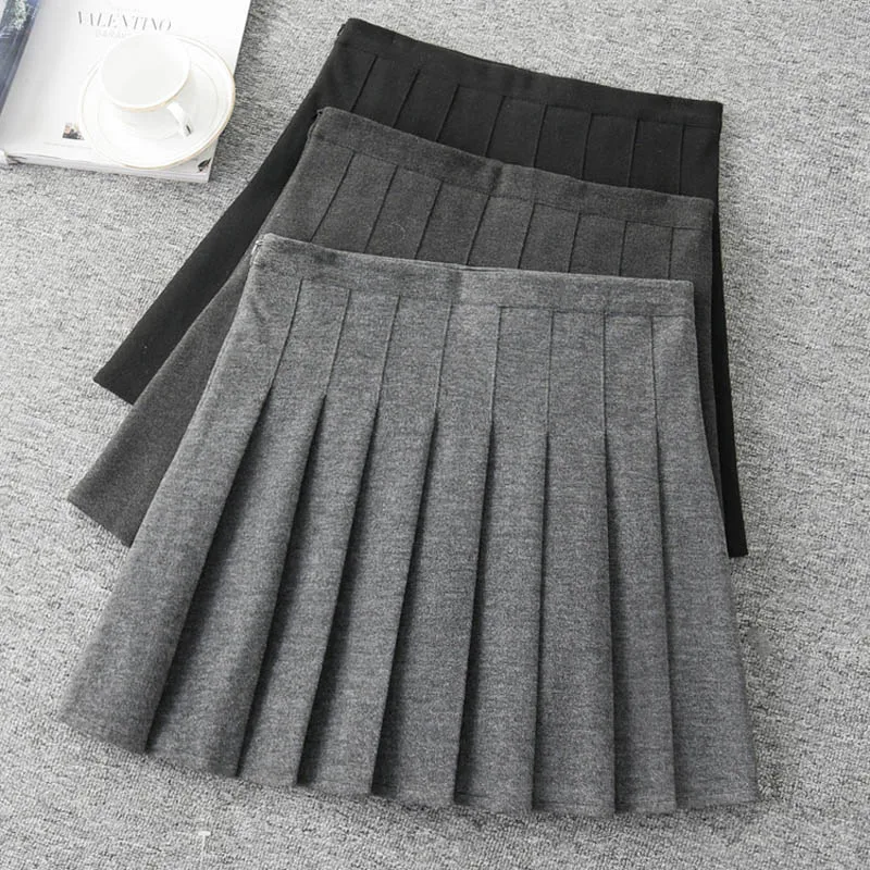 Новые плиссированные юбки для женщин Harajuku мини юбки школьницы офисные женские мини юбка XS-XXL#2261