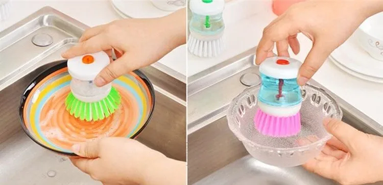 Новая пластиковая автоматическая щетка для мыла, кухонная моющая посуда, инструмент для чистки чаши, кухонные инструменты для мытья посуды