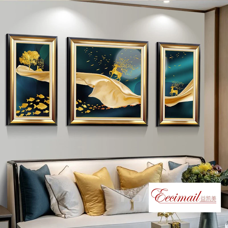 

EECAMAIL European Style Living Room Diamond Painting Full Diamond Cross Stitch Simple European Modern Light Luxury Abstract