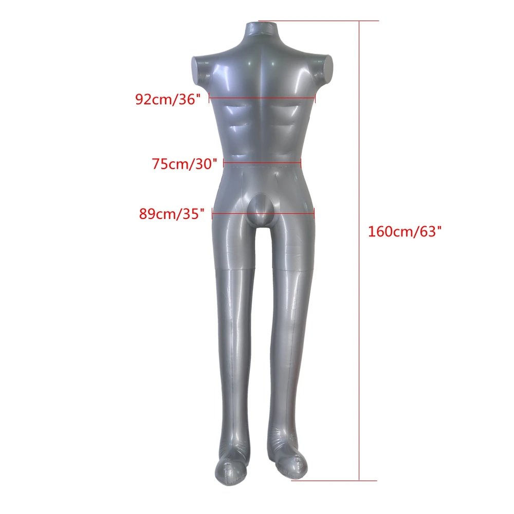 Надувная ПВХ мужская модельная обманка туловища безрукавный манекен одежда дисплей
