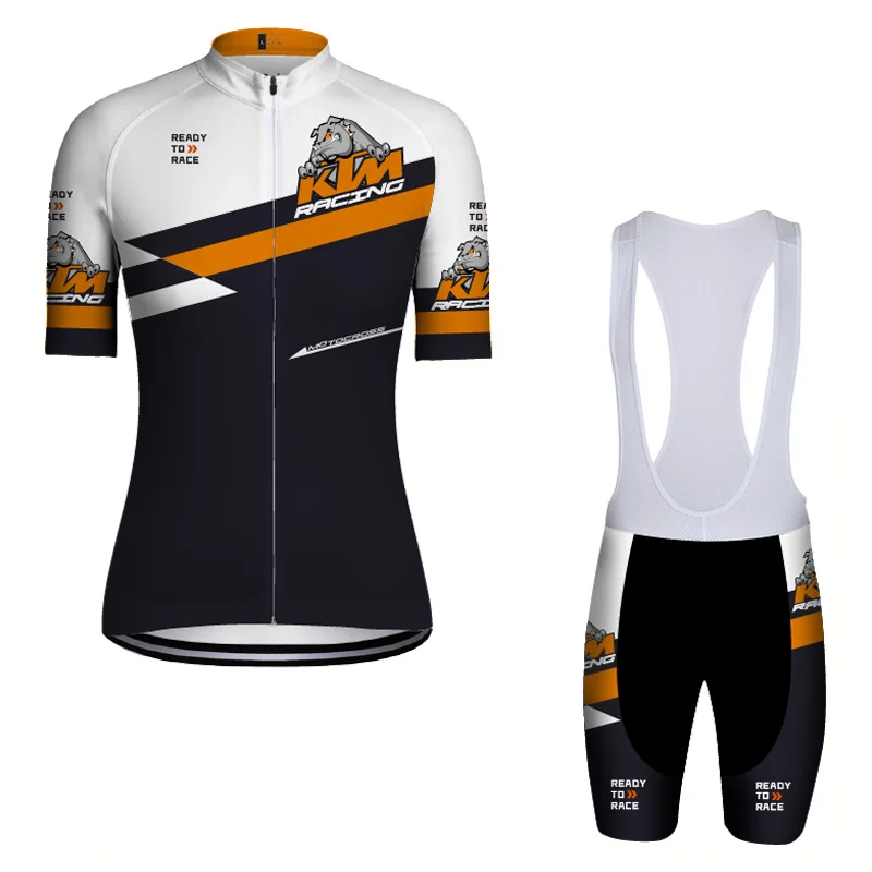 2018-New-style-LairschDan-cycling-jersey-ktm-short-sleeve-summer-breathable-quick-dry-bike-clothing-bib