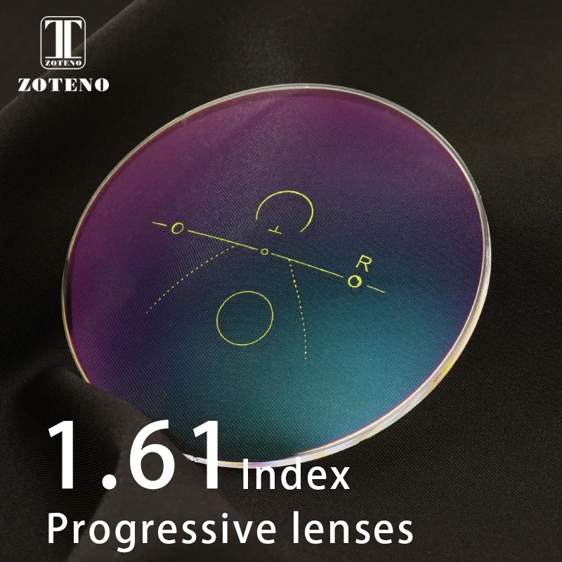 

1.61 Index Progressive Lenses Free Form Multifocal Aspheric Resin Optical Prescription Eye Glasses Lenses