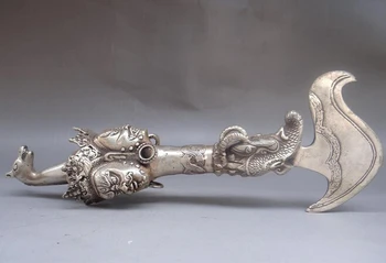 

ymying 927+++11 Rare Old collection Tibetan Buddhism Hayagriva King kong drop magic shovel