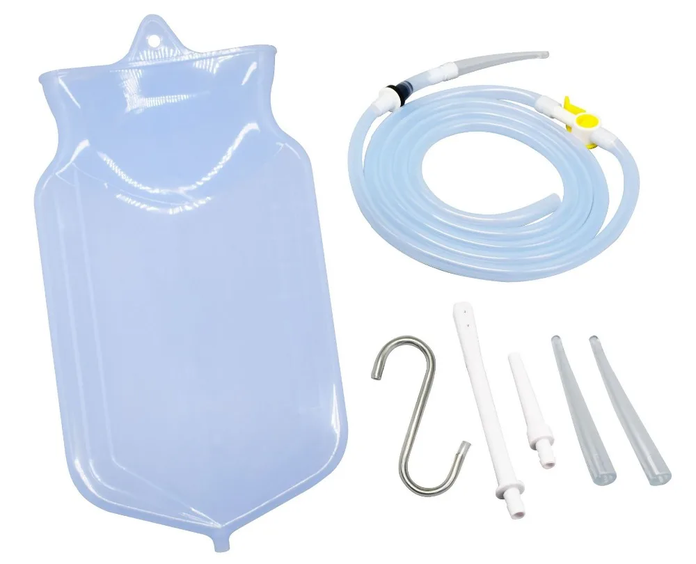 2L Reusable Douche Colonic Enema Bag Reusable Enema Bag Kit Soft