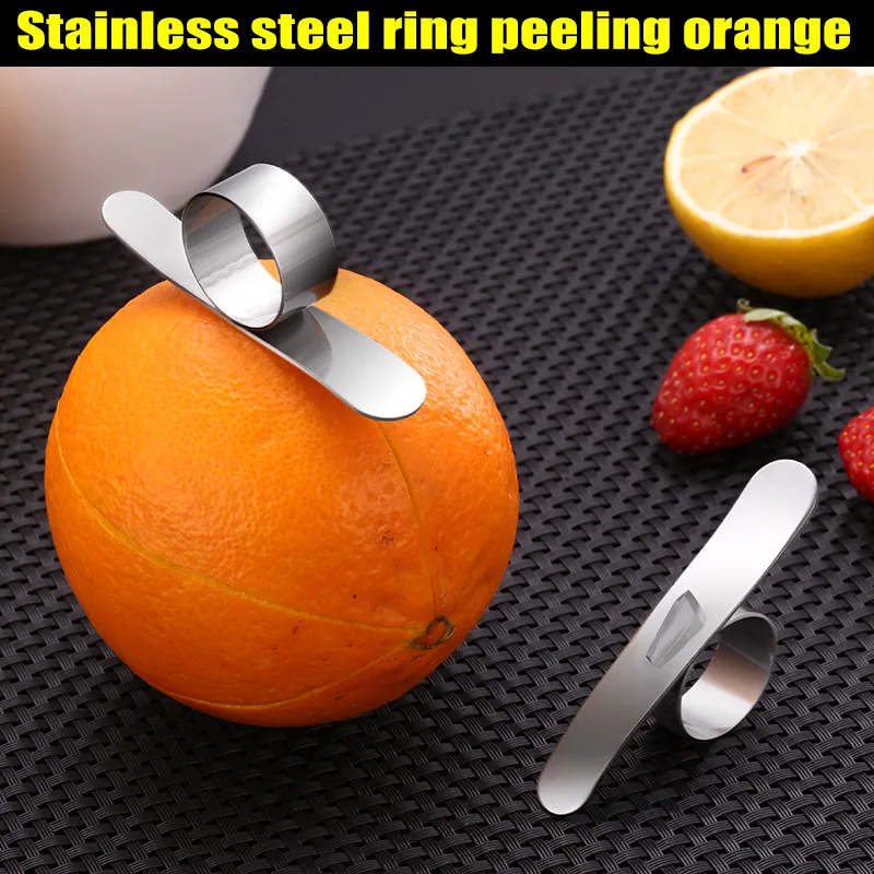 

Kitchen Gadgets Orange Peeler Stainless Steel Lemon Peel Remover Fruit Vegetable Tools LBShipping