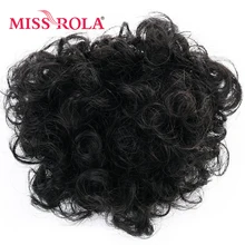 Miss Rola короткий кудрявый пончик-шиньон синтетическая заколка для затылка в слоеный хвост булочка расширение 5 дюймов 30 г каждый