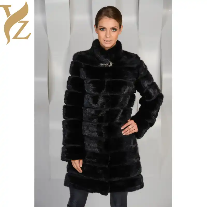 90cm Length Fur From Nature Fur 100 Mink Fur Coat For Women S