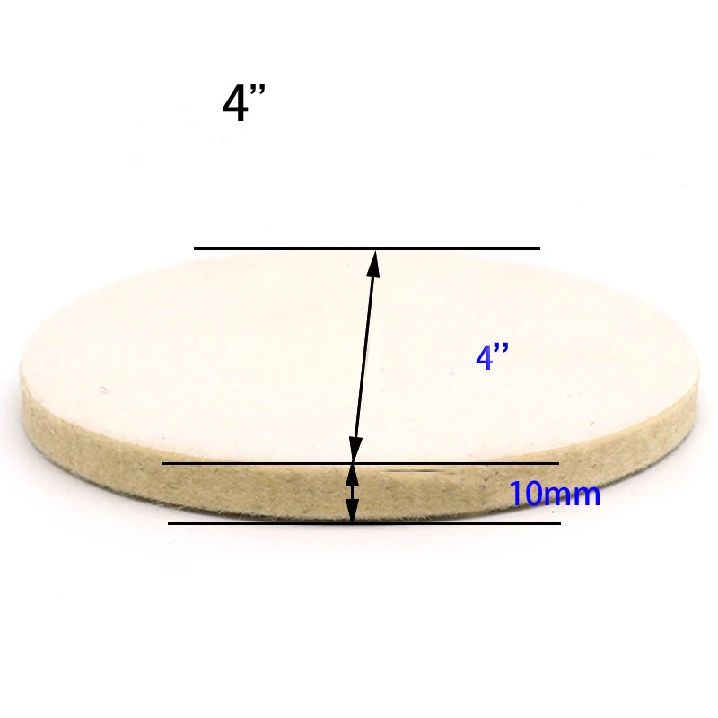 4/5/6/7 inch высокой плотности тонкой шерсти колесо самоклеющаяся Шерсть Pad шлифовальная полировальная подкладка из шерстяного фетра