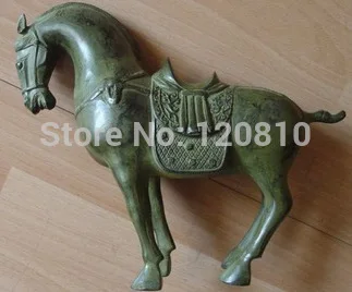 

Free Shipping Rare Qing Dynasty Tibet decorate horse bronze statue