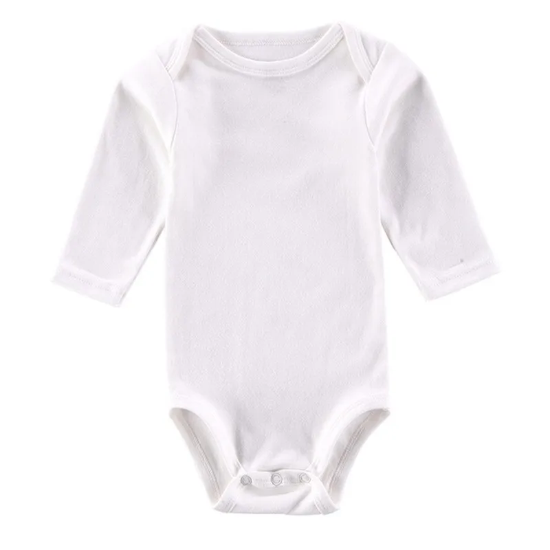3 PCSLOT White Baby Bodysuit Boys Girls Clothes Long Sleeve Baby Wear Infant Jumpsuit Roupa Infantil Newborn Clothes Onesie (3)