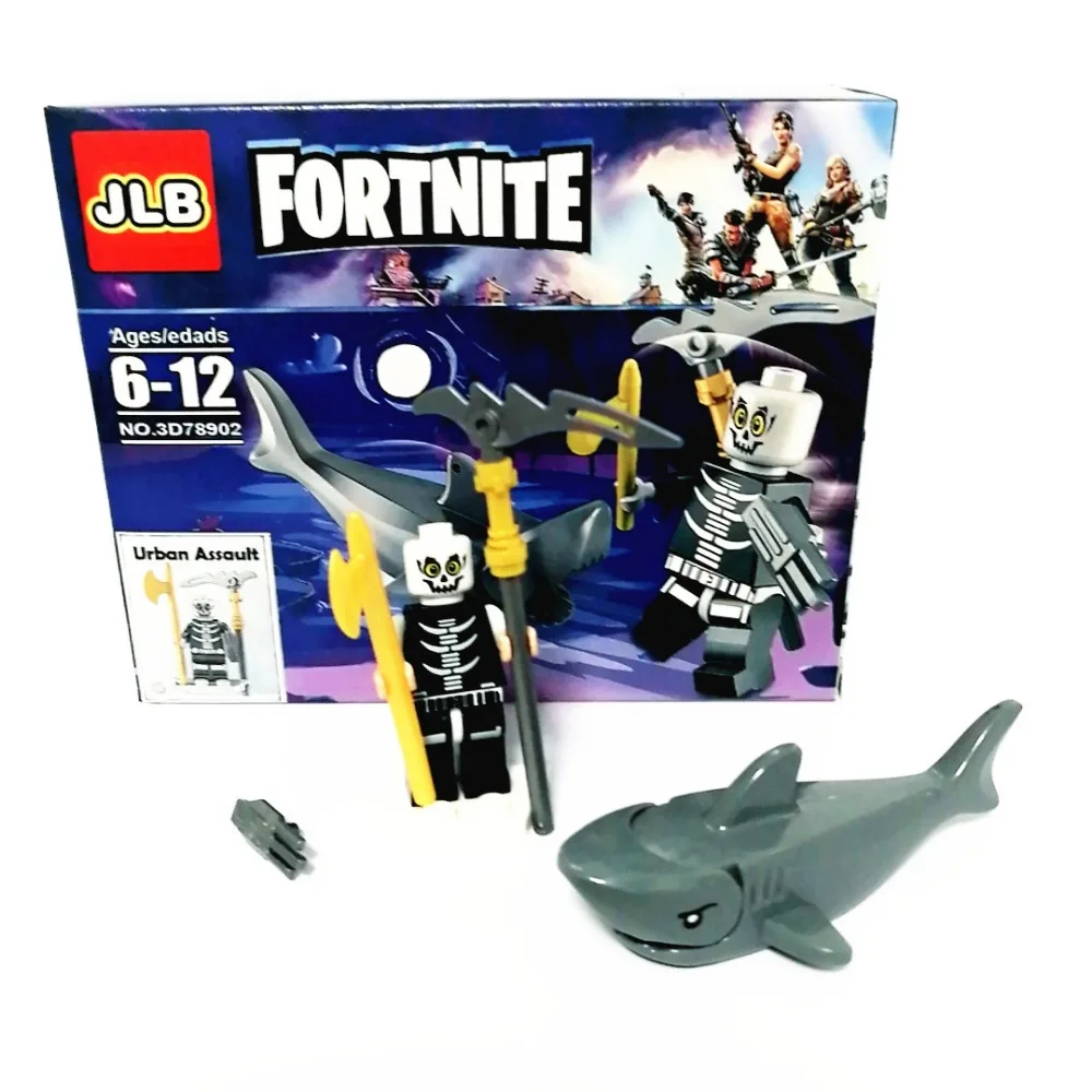 

New Compatible Fortinet LegoINGlys Mini Figure for Skull Trooper Alpine Ace Urban Assault Fans Christmas Gift