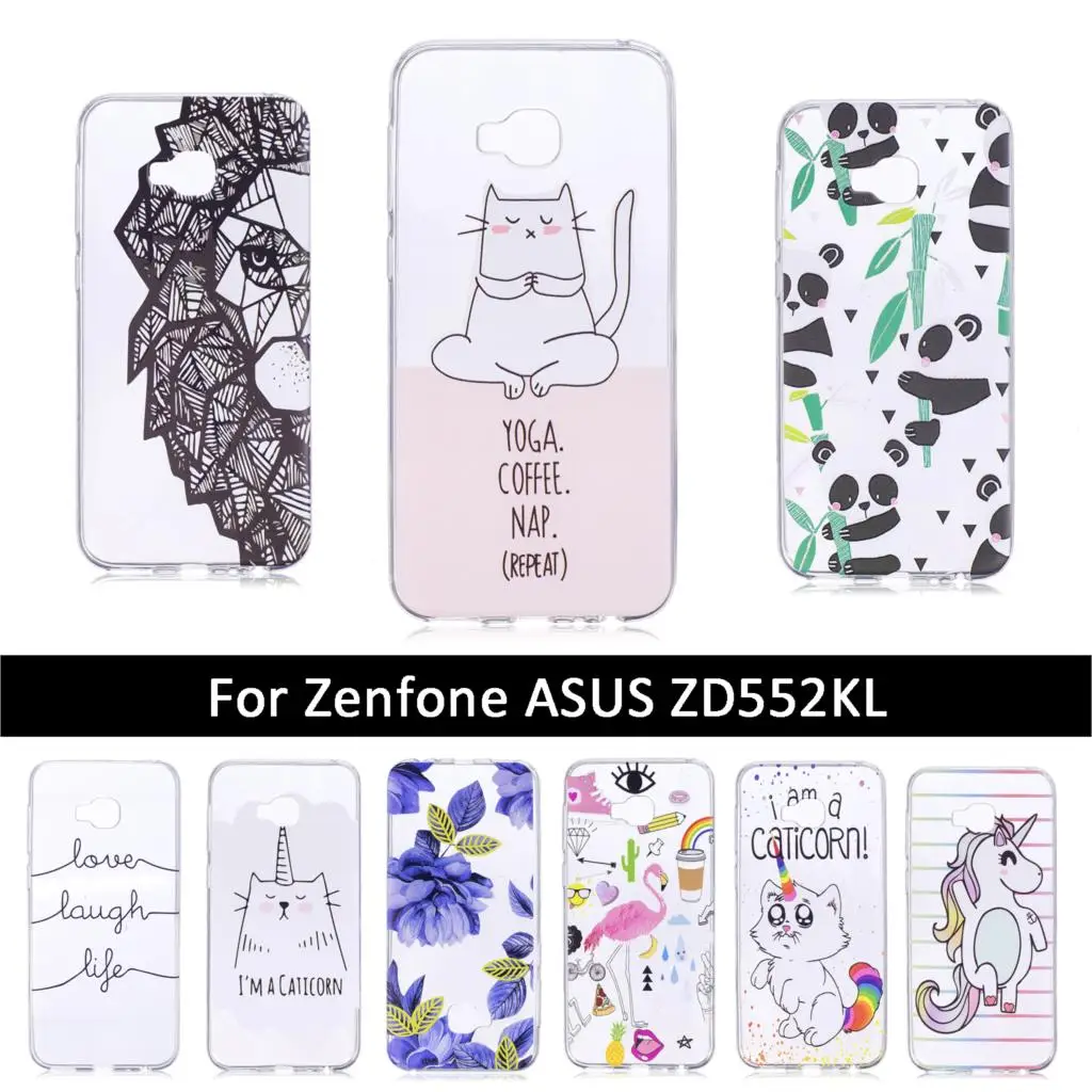 Мягкий Силиконовый ТПУ чехол для Asus Zenfone 4 Selfie Pro ZD552KL задняя крышка телефона SelfiePro