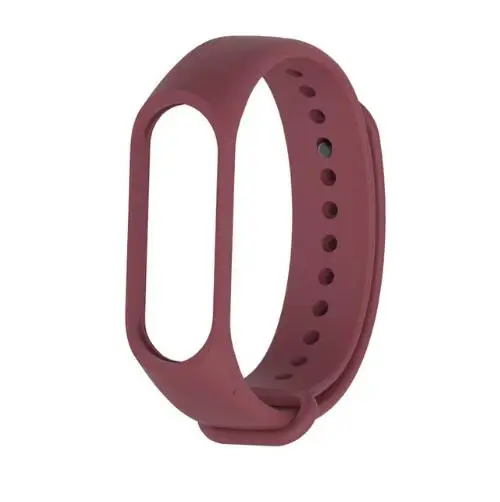 Браслет mi jobs для Xiaomi mi Band 3 mi Band 4 Watch силиконовый браслет mi band анти-потеря - Цвет: Wine Red