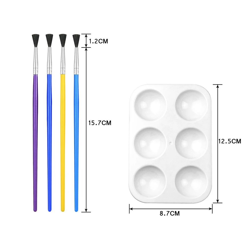 Umitive 25 шт. художественная кисть ручка и Цветовая палитра Набор акварельных акриловых кистей для рисования маслом товары для рукоделия набор для детей