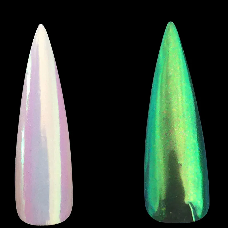 0.2g/جرة يونيكورن النيون أورورا Pigement بودرة لامعة للأظافر الأشعة فوق البنفسجية هلام مسمار الغبار بريق ل رسومات أظافر زينة مانيكير أدوات