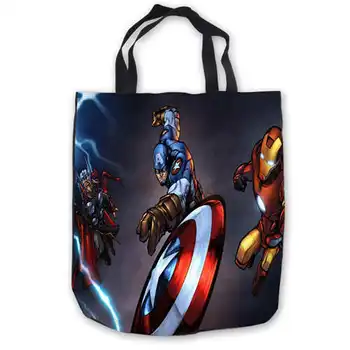 

Custom Canvas the-captain-Tote Hand Bags Shopping Bag Casual Beach HandBags Foldable 180911-01-LU anime(6)