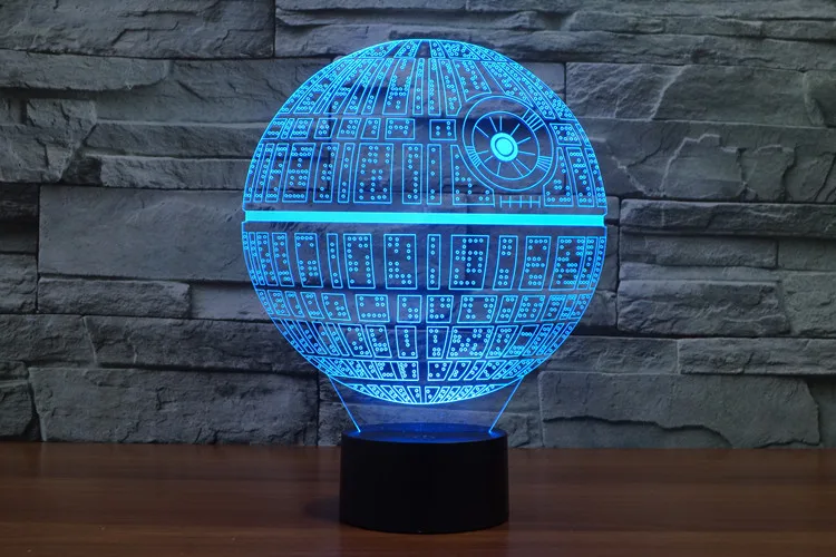 Star Wars Night Light Lamp Touch Table 3D Novelty Led Death Star