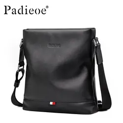 Padieoe из натуральной кожи, деловая мужская сумка с клапаном, брендовая сумка из натуральной кожи, модная сумка через плечо, роскошная мужская