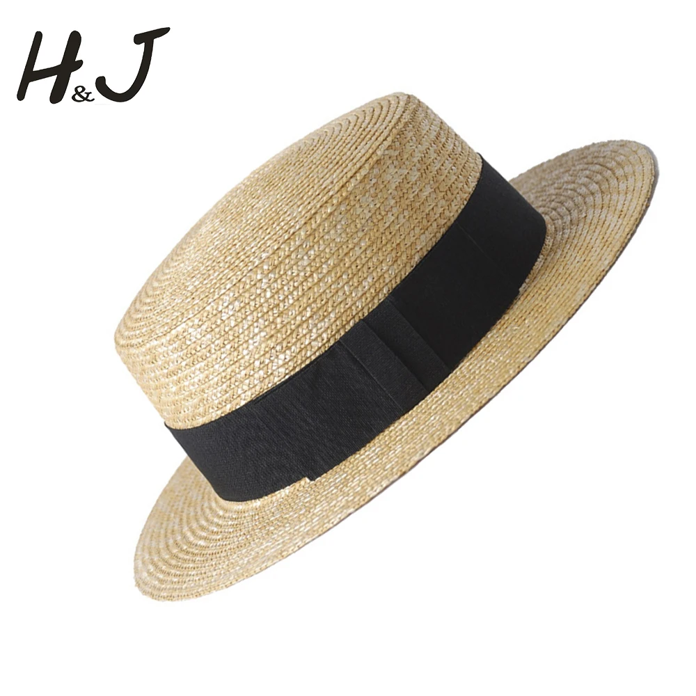 Шляпа женская Соломенная с широкими полями и плоским верхом 100%|sun hats for women|sun hatsummer
