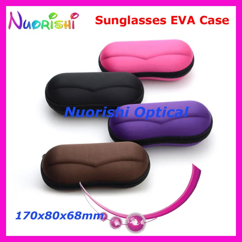 10 шт. новые свежие красочные очки для очков Солнцезащитные очки на молнии 6 цветов EVA чехол коробка ML033