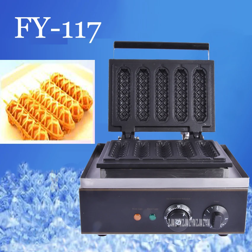 1 шт. электрические вафельные палочки для хот догов с 5 формы 110v 220v палка