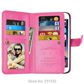 

Multi-function Wallet Leather Pouch Case For LG G6 K3 2017 K4 K8 K10 LV5 STYLUS 3 MOTO G5 PLUS M X TPU Stand 9 Cards Skin 100pcs