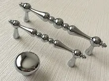 3.75 5 Drawer Knobs Pull Handles Dresser Knob Handle Kitchen Cabinet Door Knobs Chrome Silver Cupboard Knob Handle 96 128 mm flower knob dresser knobs drawer handles kitchen cabinet knobs pull handle ceramic rose lotus black blue yellow white red