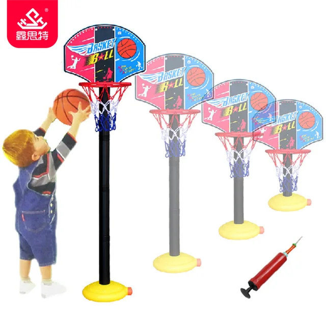 Kids Inflator Basketball Set Indoor&outdoor Fun Sports Games Adjustable