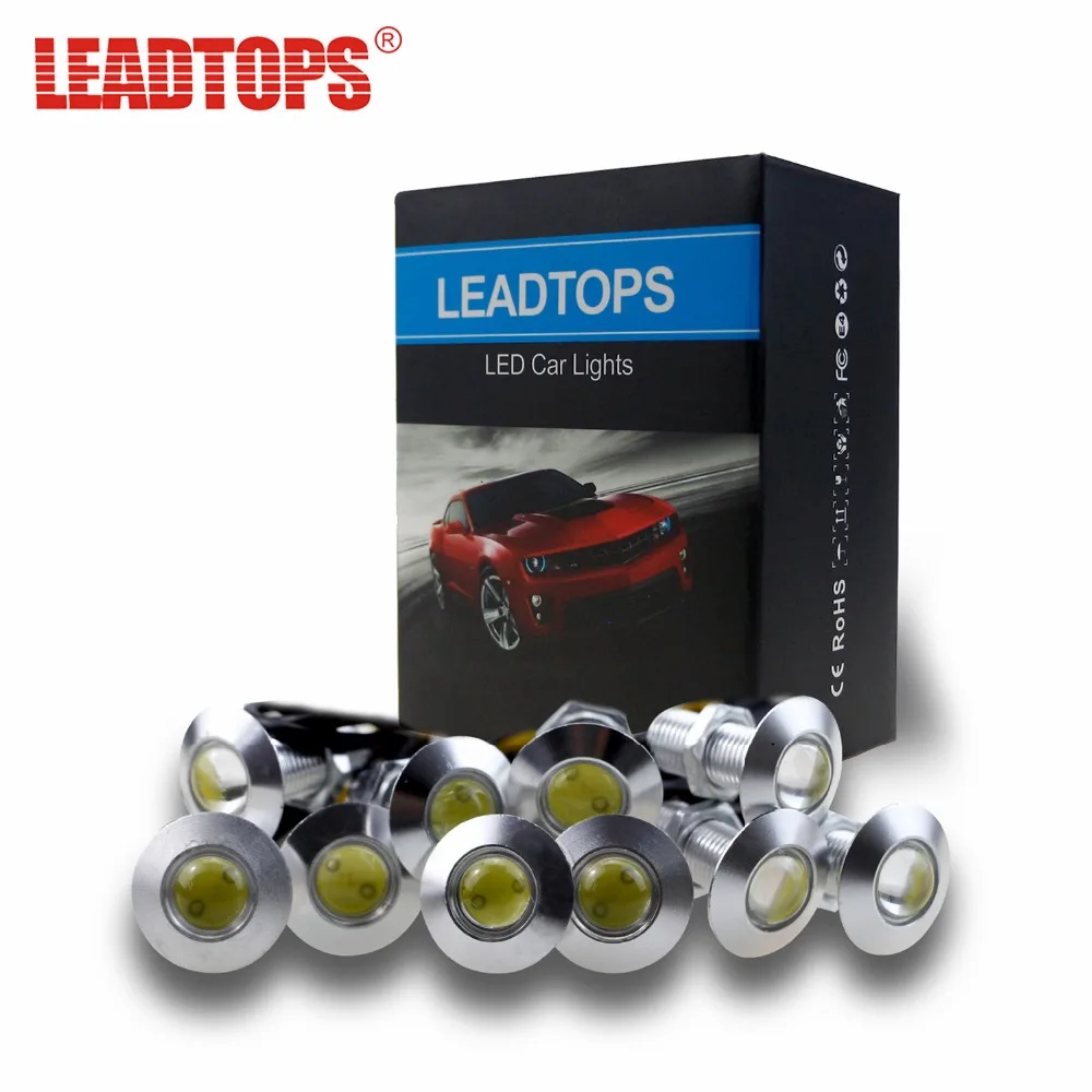 LEADTOPS 10 шт. светодиодный DRL дневные ходовые огни автомобили 100% ультра тонкая авто