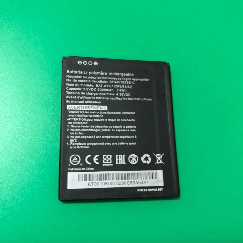 

2000mAh Battery For Acer Liquid Z410 T01 Z330 Smartphone BAT-A11 Battery + Tracking Number