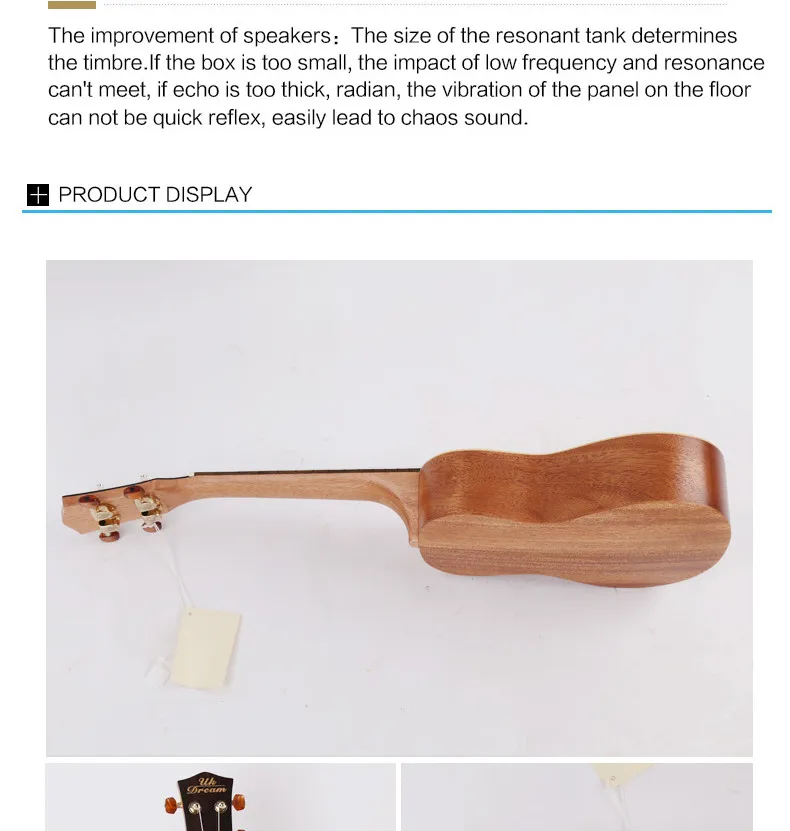 23-дюймовый Маленькая деревянная гитара Музыкальные инструменты Закрытая ручка Picea Asperata укулеле Гавайи маленькая гитара Классика 4 строки UC-5C0