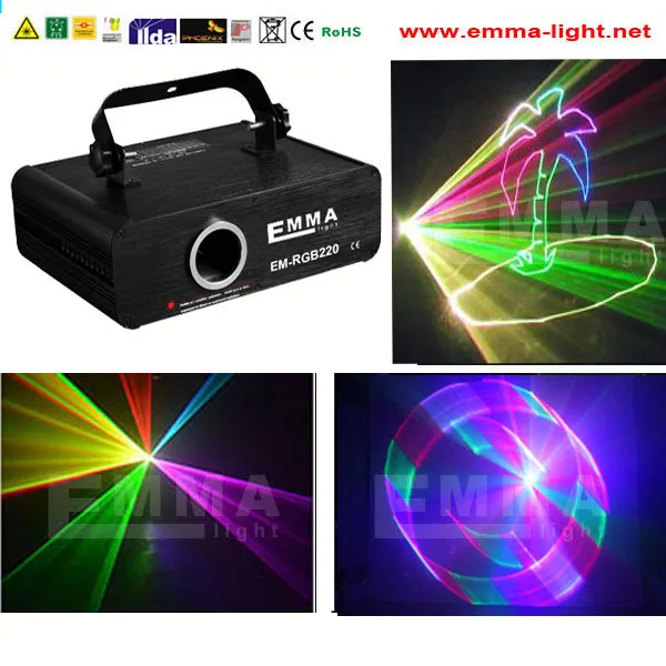 500MW Analog Modulation RGB laser with SD,multi color stage laser