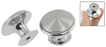 

Silver Tone Chrome Plated Cabinet Drawer Pull Knob Grip 10 PCS