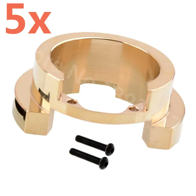 5 Pieces RC Cars TRX4 Brass Counterweight Steering Block Wheel Knuckle
