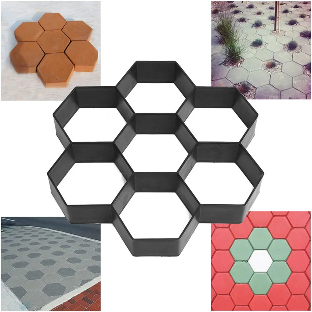 

Making DIY Paving Mould Home Garden Floor Road Concrete Stepping Driveway Stone Path Floor Mould