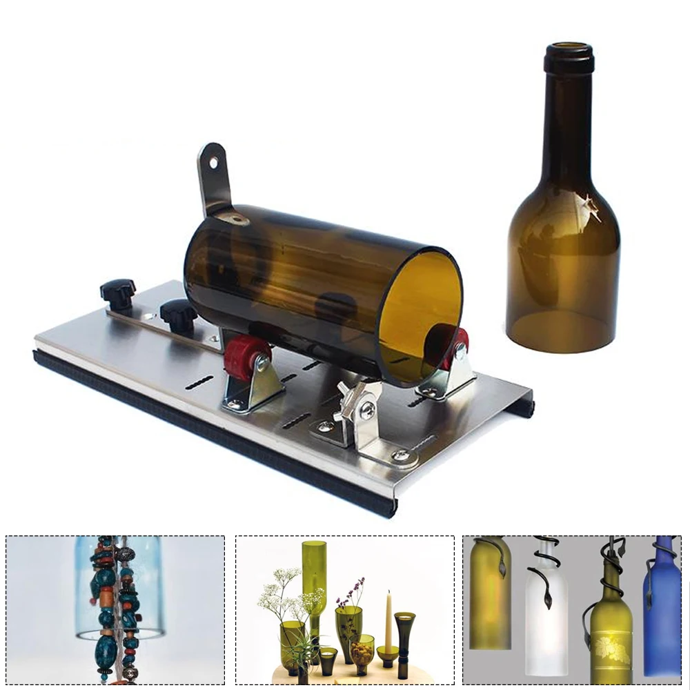 

Professional Glass Bottle Cutter Cutting Thickness 2-12mm Beer Wine Bottle Cutter DIY Bottle Cutting Tool Machine