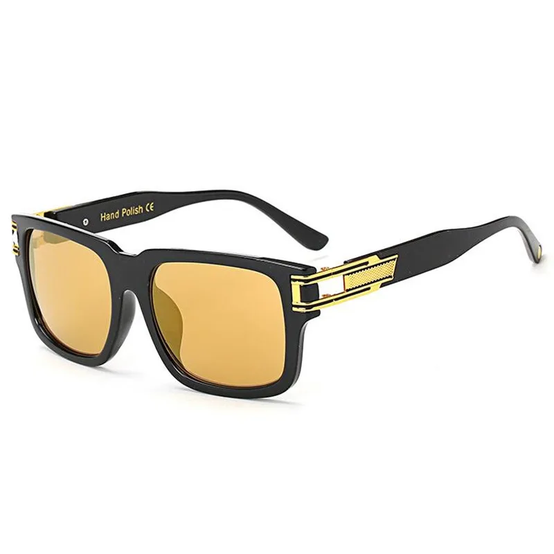 REALSTAR бренд солнцезащитных очков Для мужчин квадратная оправа дизайнерские солнцезащитные очки для женщин модные черные очки Oculos Винтажные Солнцезащитные очки S218