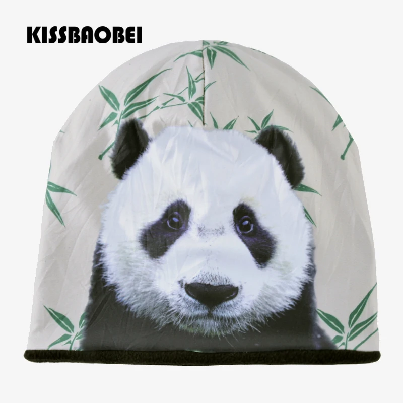 

3D Animal Panda Winter Beanie Hat For Men Women Plus Velvet Warm Beanies Cap Casual Hats For Boys And Girls Fashion Bone Gorras