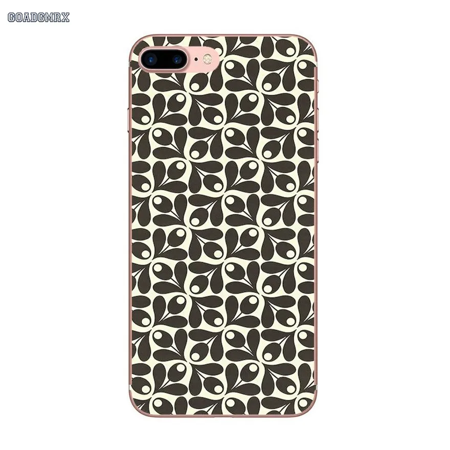 Мягкие прозрачные чехлы для iPhone 6 6S 7 8 Plus X XS MAX XR 4 4S 5 5S SE 5C Multi Stem Orla Kiely