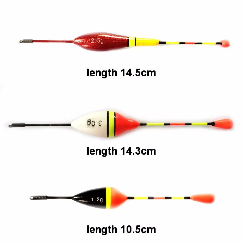 10 шт./лот Рыбалка набор поплавков буй Рыбалка световая палочка поплавки колебаться микс Размеры Цвет плавучий буй для рыболовных
