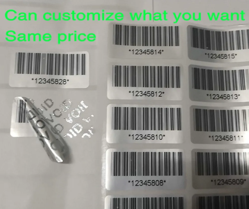 cheap 500 Warranty Protection Stickers (30mm x 15mm) Safety Seal Anti tampering Warranty Unordered Serial Number Label Sticker