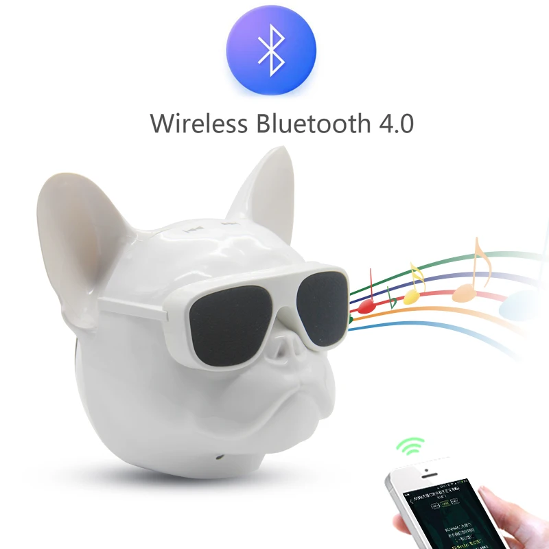 Bluetooth колонки Hopestar в виде бульдога беспроводные портативные MP3 динамики мини
