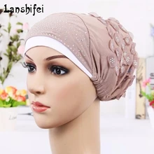 Хлопковая шапка для женщин, двухцветные шапочки-шапочки, колпачки в цветочном стиле, колпак для химиотерапии