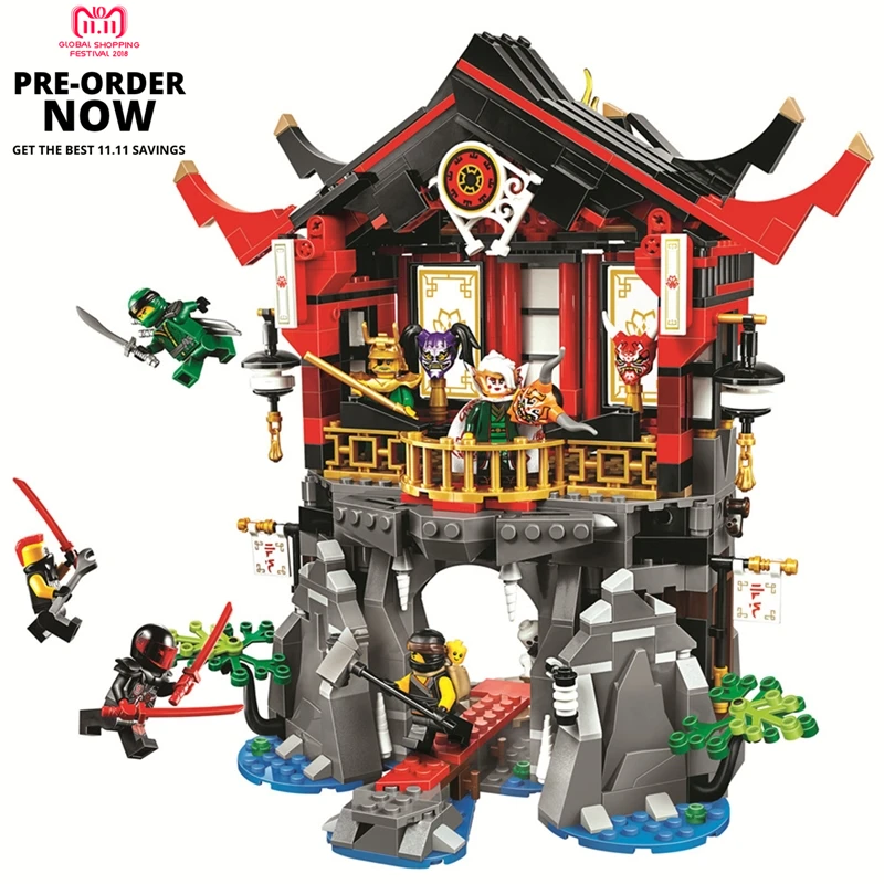 

11.11 PRE-ORDER SPECIAL Ninjagoed Movie Temple of Resurrection Building Blocks Bricks Ninja Toys Gift Marvel Compatible Legoings