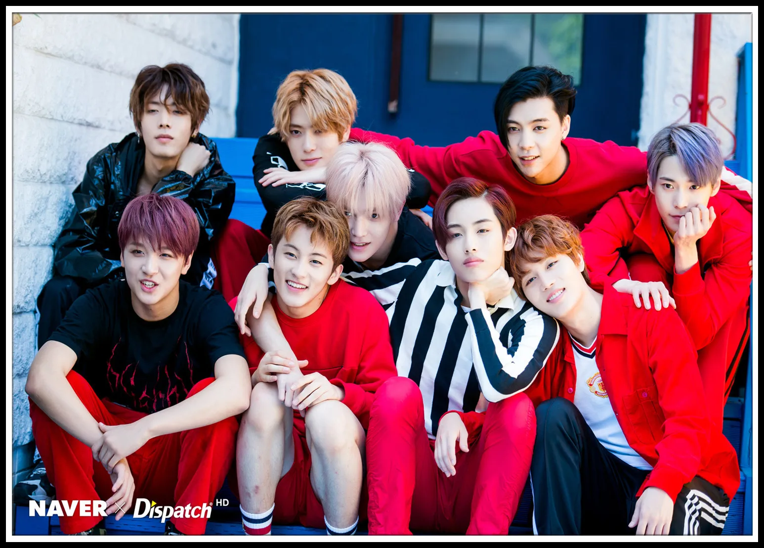 NCT 2018 корейские зеркальные настенные наклейки с прозрачным изображением