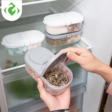 Кухня прозрачный полипропиленовая коробка для хранения зерна контейнер для хранения фасоли содержат герметичный Домашний Органайзер Еда контейнер-холодильник для хранения Коробки