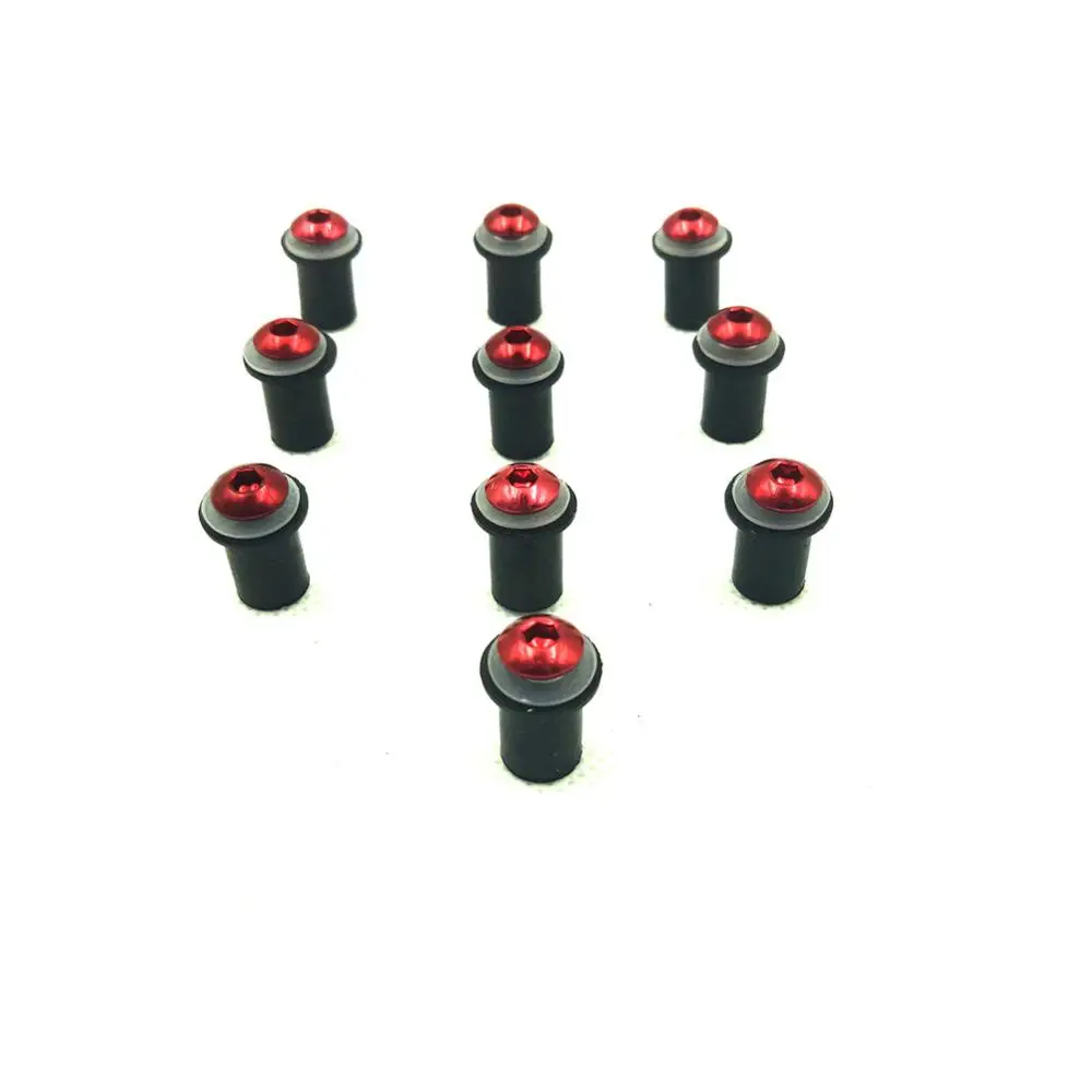 M5 Black Spike Windscreen Bolts For Honda CBR600RR CBR1000RR ZX-6R ZX-10R YZF R1 R6 R3 16 17