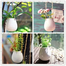 Цветочные горшки и цветочные горшки домашнего декора цветочные горшки вьющееся растение висит ваза для цветов керамические бутылки 2 цветов настенный декор горшки