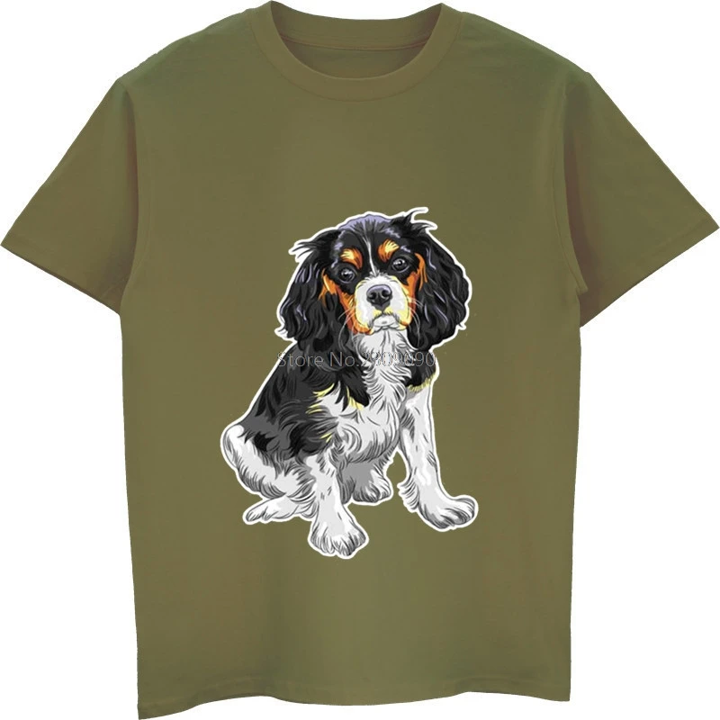 Cavalier King Charles Spaniel Graphic Cotton Casual Tee - Unisex Streetwear T-Shirt